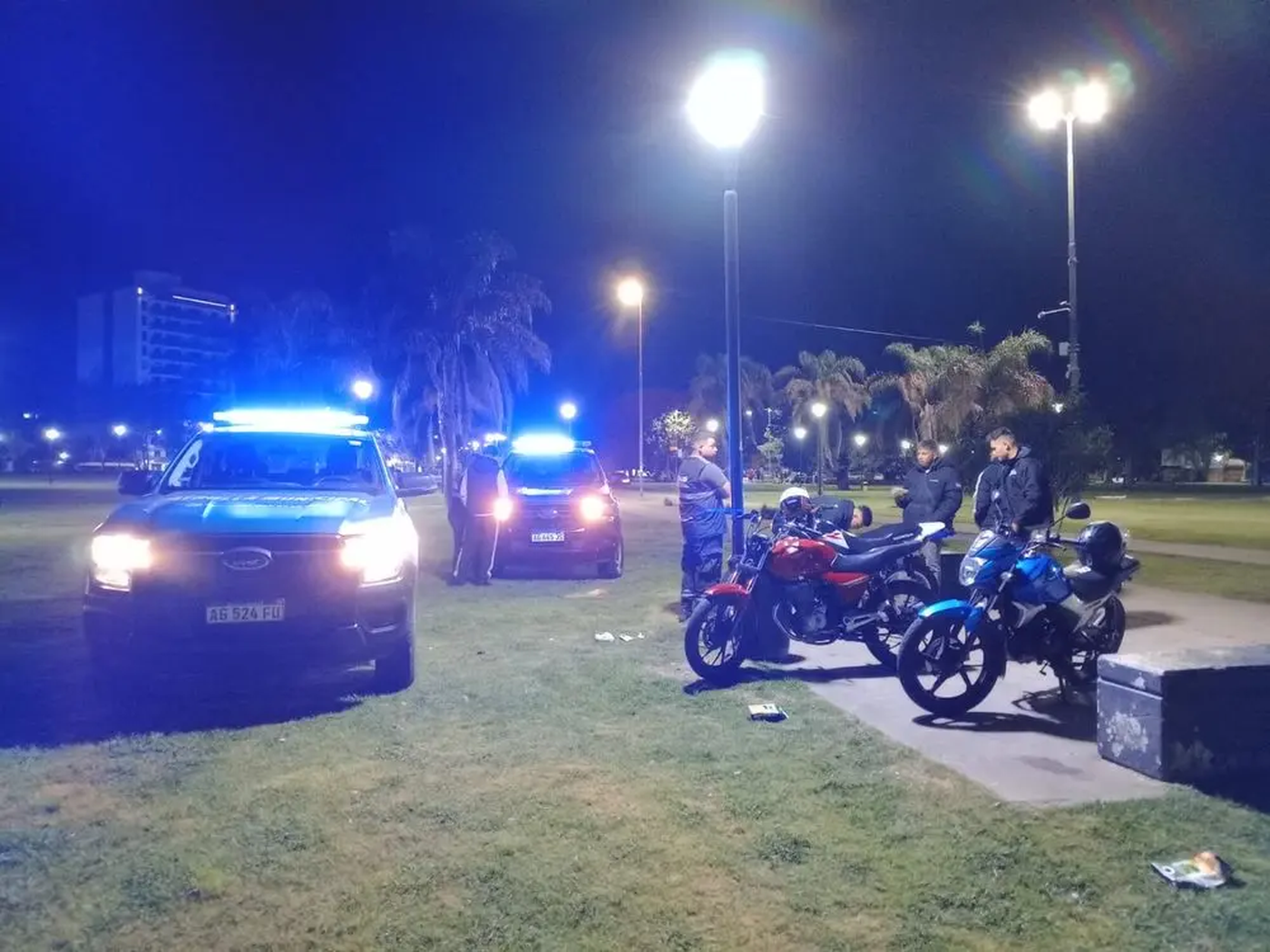 Operativo caravana de motos