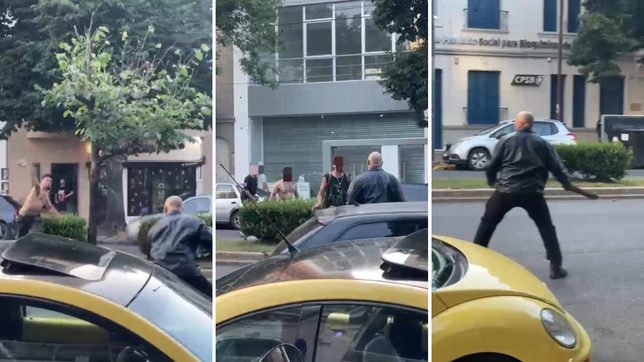 amenazas, golpes y corridas en pleno centro a la salida de un boliche