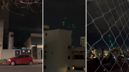 Aparecieron extrañas luces verdes en el cielo de La Plata y nadie sabe por qué