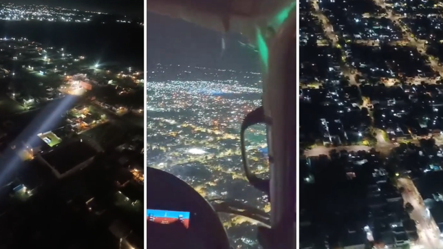 el helicoptero de la policia bonaerense volvio a sobrevolar la plata para ayudar en la prevencion del delito