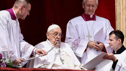 El papa Francisco pidió libertad religiosa y paz en el mundo en su mensaje pascual desde el Vaticano