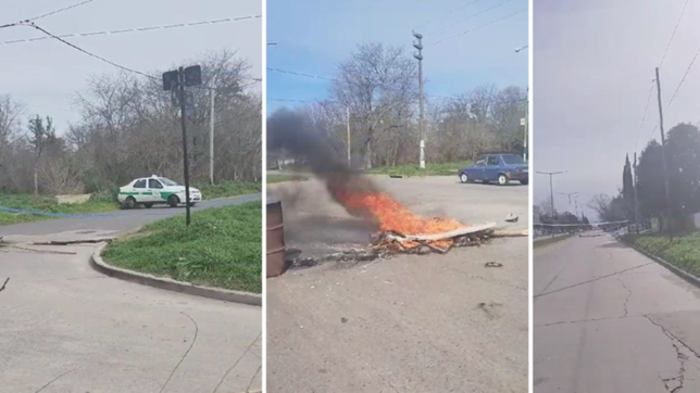 video: vecinos cortan una importante avenida en san carlos por falta de luz