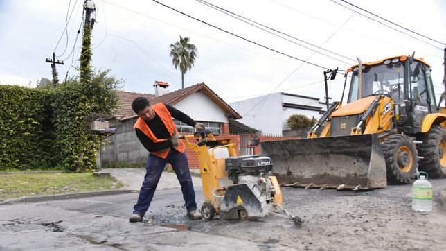 la municipalidad de la plata avanza con obras viales e hidraulicas en gonnet