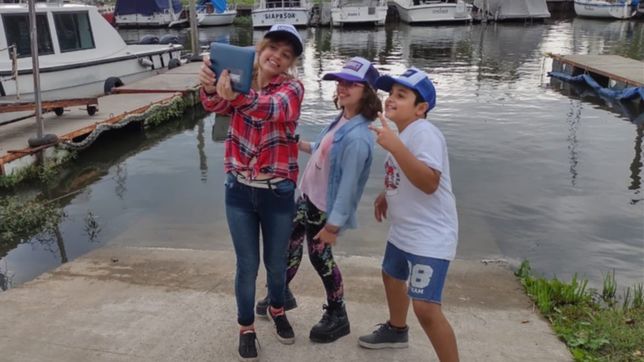 chicos de berisso grabaron un programa sobre colectividades que saldra en paka paka