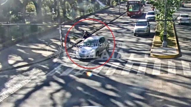 video: doblo sin poner la luz de giro, choco a una madre y a su hija y escapo en la plata
