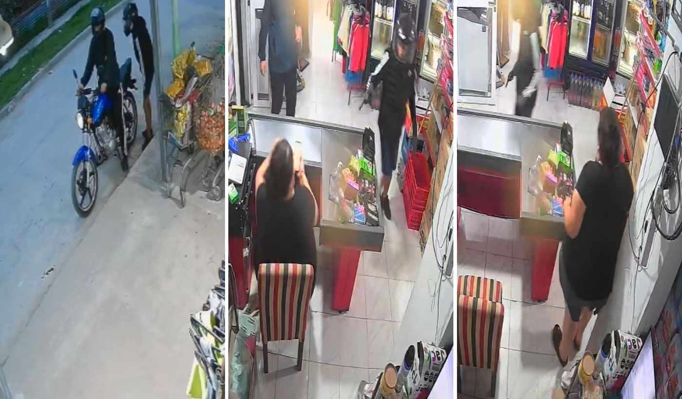 mujer echa a motochorros en El Carmen Berisso