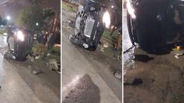 vuelco y susto en ensenada: un joven salio de un boliche, se durmio manejando y sufrio un grave accidente vuelco y susto en ensenada: un joven salio de un boliche, se durmio manejando y sufrio un grave accidente