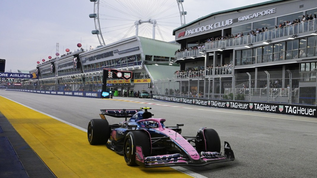franco colapinto no pudo superar la q1 y largara desde el puesto 18º el gran premio de singapur