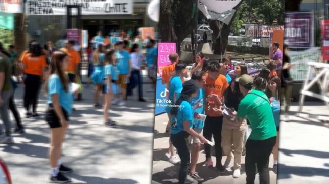 videos: la pelea por los votos en la unlp es cuerpo a cuerpo y la padecen los estudiantes