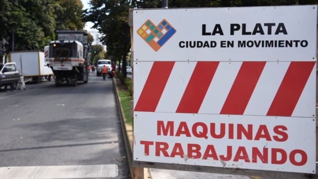 anuncian cortes de transito en plena diagonal 74 por obras de repavimentacion