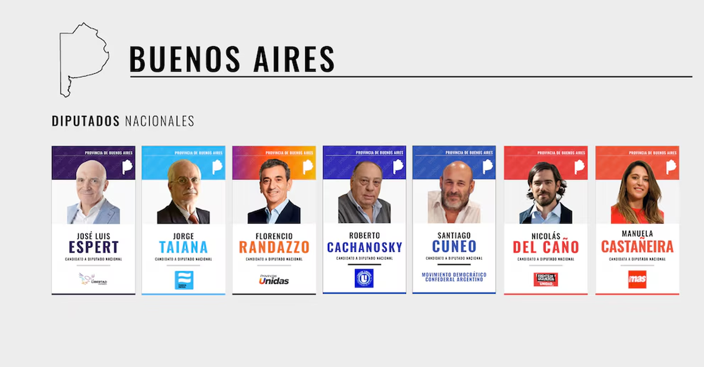 En provincia de Buenos Aires se votarán solo diputados en octubre. Ya se definieron las listas.