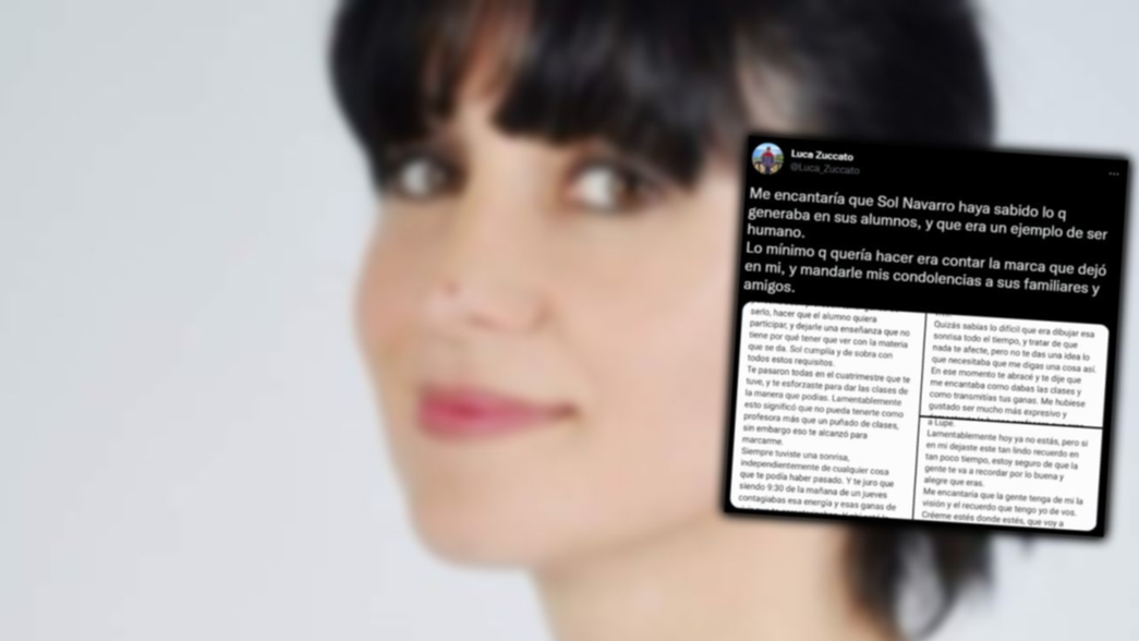 La emotiva carta de un alumno de la profesora platense que murió en un accidente