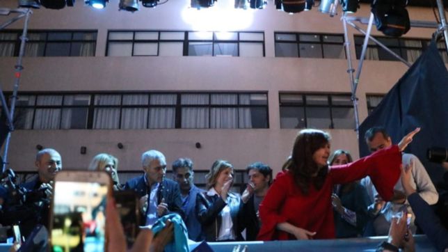 la visita de cristina a la plata, en fotos