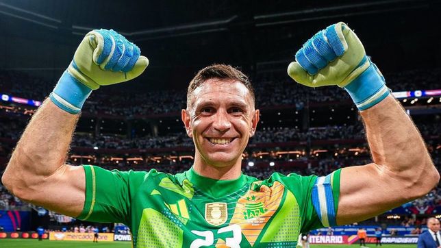 el dibu martinez defendio su alocado festejo en la cara de los hinchas de chile tras el gol de la seleccion