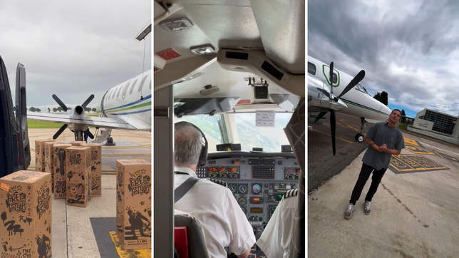 con maratea y bau bonacci, un piloto organizo una masiva campana solidaria por las inundaciones