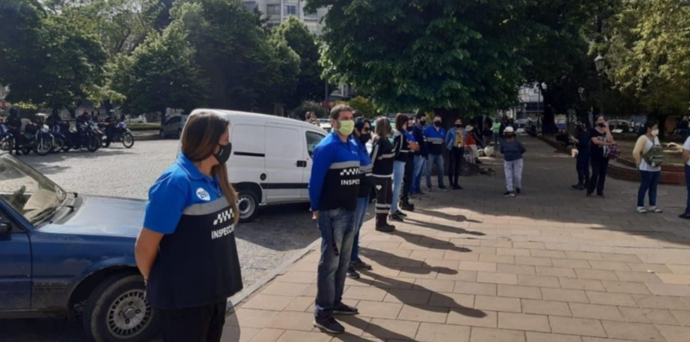 Operativo Control Urbano Plaza Italia Venta ambulante