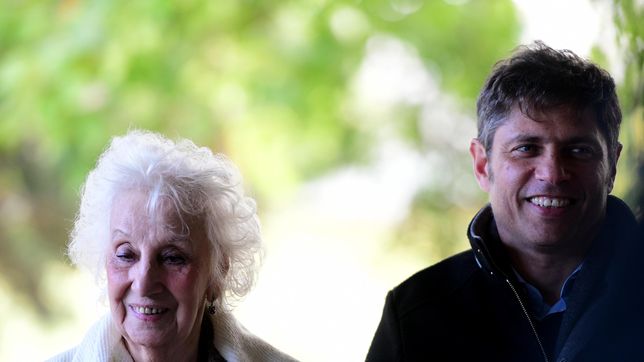 kicillof y estela de carlotto criticaron que haya detenidos por protestar contra la ley bases