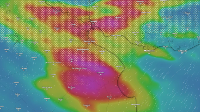 la impresionante imagen de radar que muestra las tormentas anunciadas para este fin de semana