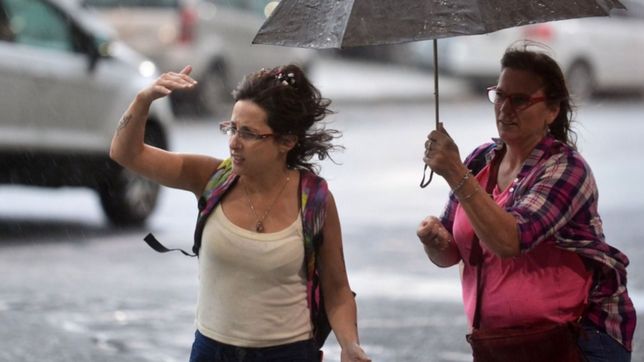 alerta en la plata por tormentas, caida de granizo y vientos