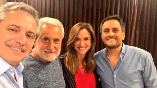 tolosa paz, la platense en el festejo intimo de alberto fernandez