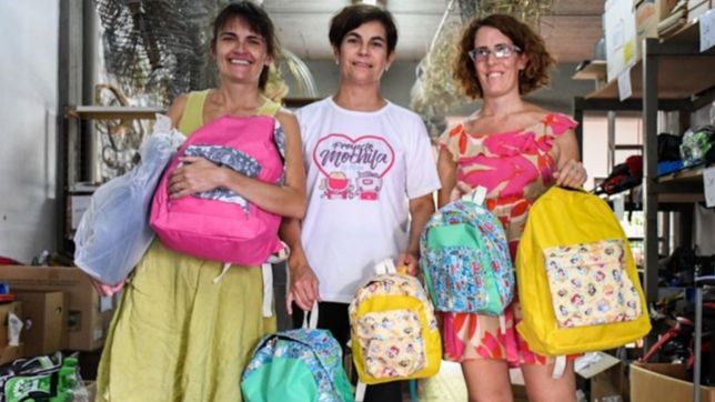 vuelve el proyecto mochila, la campana platense para juntar y donar utiles escolares