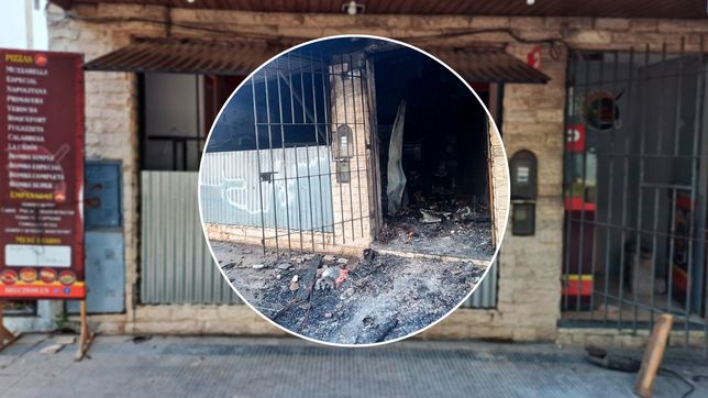 una pizzeria de la plata se incendio por completo y los duenos piden ayuda para recuperarla