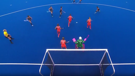 el gol de la platense majo granatto para que la leonas empaten la final del mundial de hockey