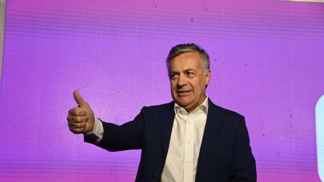 cornejo gano en mendoza, vuelve a ser gobernador y garro celebro el triunfo: es ahora