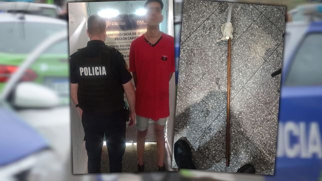 armo una lanza para matar a su madre y termino detenido en la plata