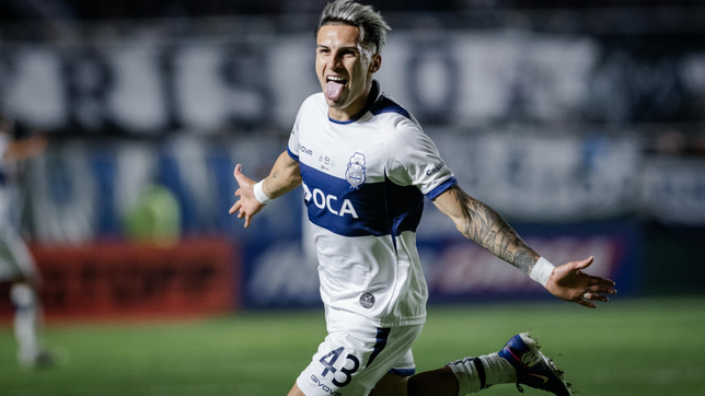 zalazar se mostro exultante por su gol y aviso que esta siempre dispuesto