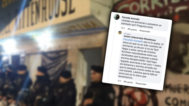 lastima que fallo: el repudiable mensaje del centro neonazi platense por el ataque a cfk