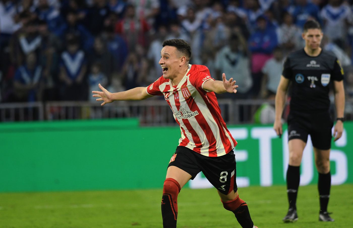 Fernando Zuqui gritando uno de sus goles más importantes en Estudiantes. Fernando Zuqui gritando uno de sus goles más importantes en Estudiantes.