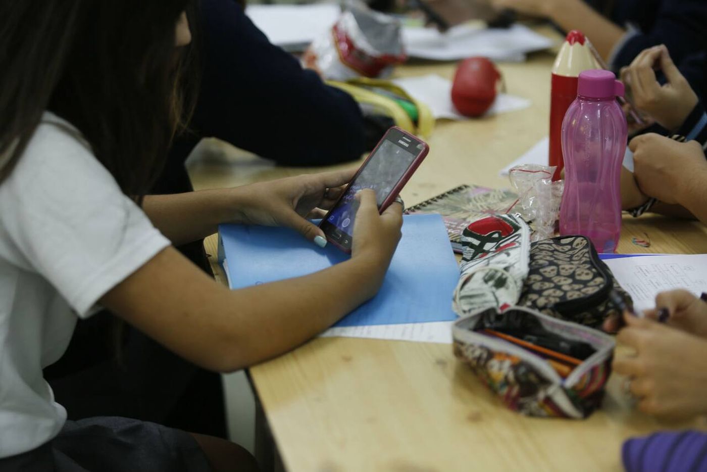 Celulares en la escuela