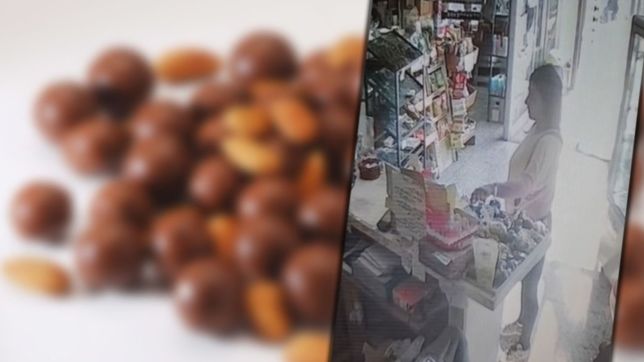 se nos perdieron unas almendras con chocolate: filman a una mechera robando en la plata