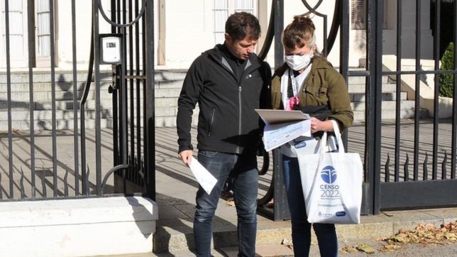 asi censaron al gobernador axel kicillof en la puerta de la residencia en la plata