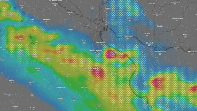asi llegan las lluvias a la plata: la imagen de radar que muestra como avanzan las tormentas