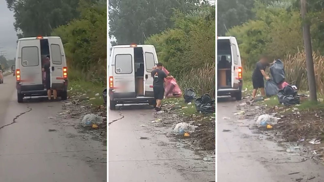 vecinos denuncian que desconocidos tiran residuos patologicos en un descampado
