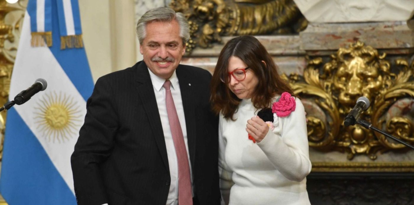 Silvina Batakis y Alberto Fernández