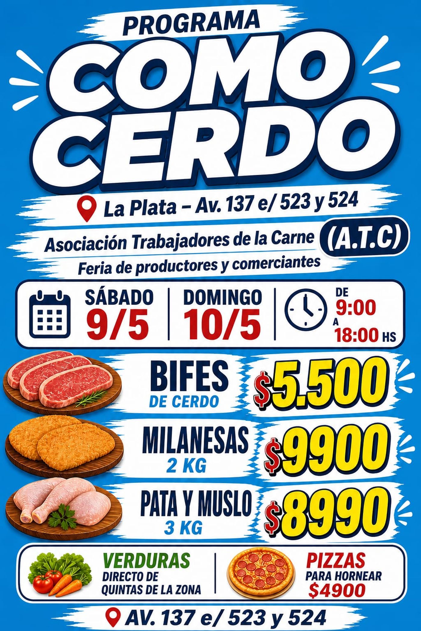 La feria Como Cerdo se va a llevar a cabo en La Plata este fin de semana. La feria Como Cerdo se va a llevar a cabo en La Plata este fin de semana.