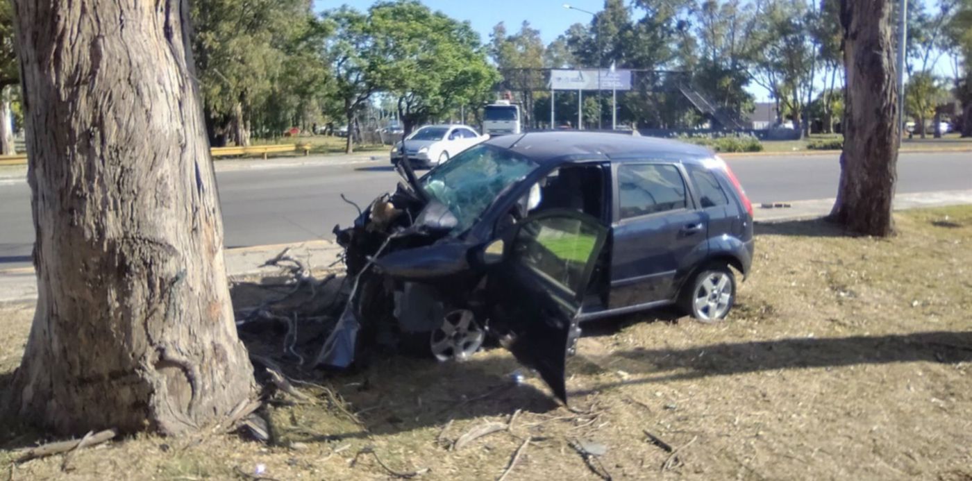 Accidente en la rotonda
