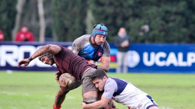 san luis festejo tras la victoria ante newman y pelea por la punta