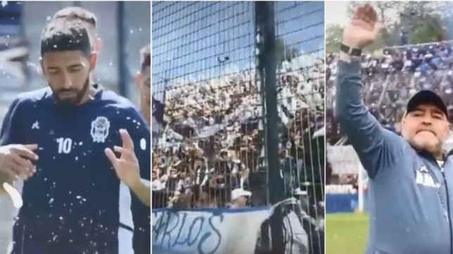 gimnasia inauguro su cuenta de tik tok con videos de diego maradona bailando atr