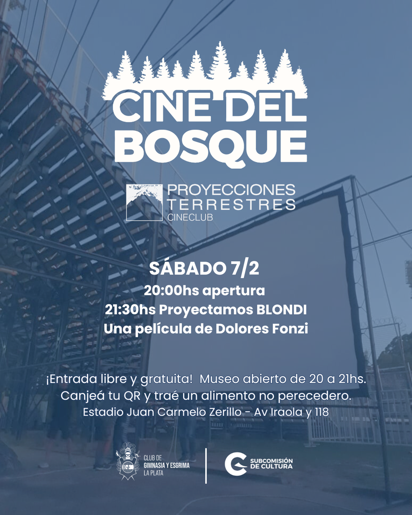 Comienza una nueva edición de Cine del Bosque en el estadio de Gimnasia