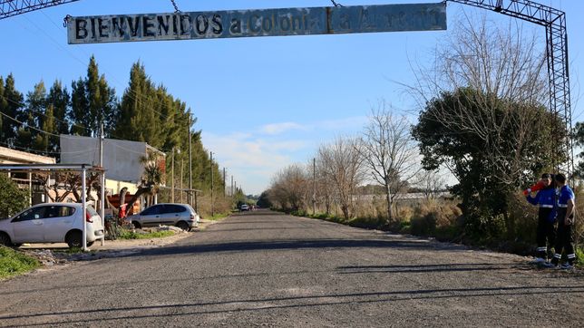 con obras hidraulicas, asfaltado y luces led mejoran el ingreso al barrio la armonia