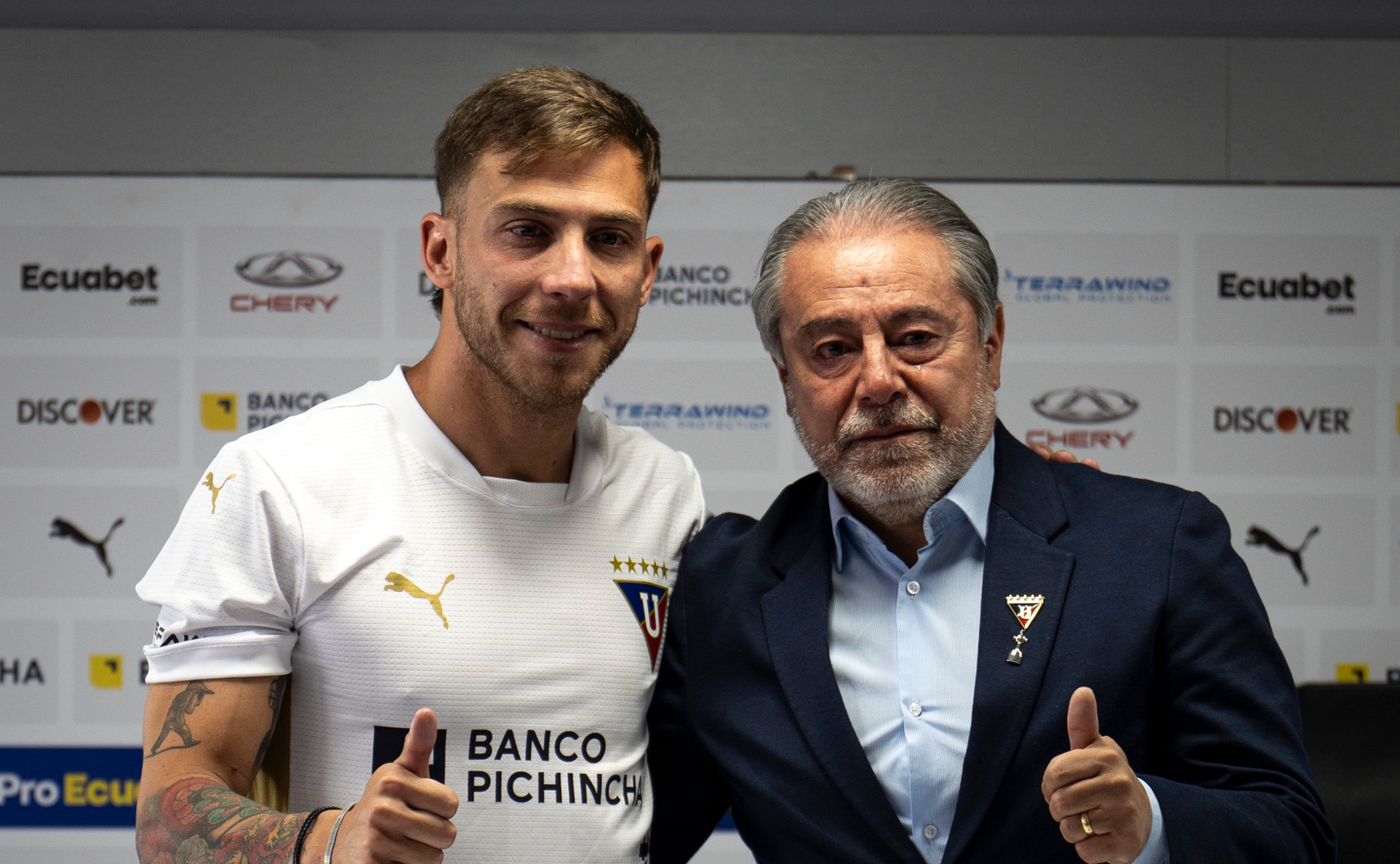 Ezequiel Piovi anunció su llegada a Estudiantes ante la prensa