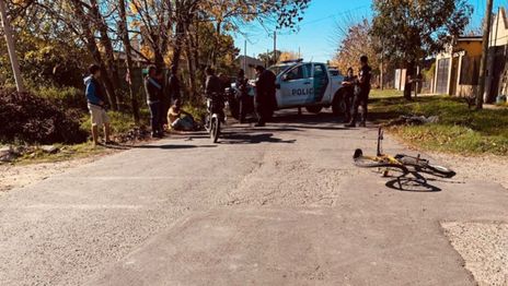 Accidente motociclista platense