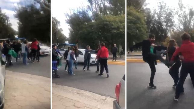 video: estudiantes de medicina cortaron 60 y terminaron a las pinas con conductores