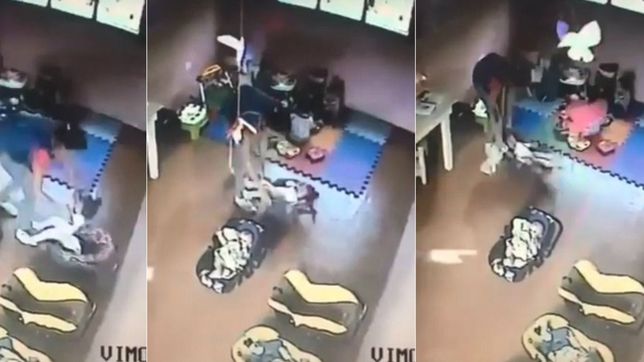 jardin del horror en la plata: aparecio un nuevo video con maltratos a otros bebes