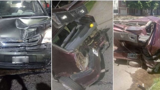 video: choco tres autos y se bajo a golpear a una mujer embarazada en tolosa