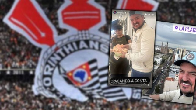 polemica por un hincha de corinthians en la plata que se burlo de la devaluacion del peso